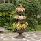 Gardenised Outdoor Garden Triple Stacked Flower Bowl Urn Tier Planter Decoration, Bronze QI004403 - alternate 3